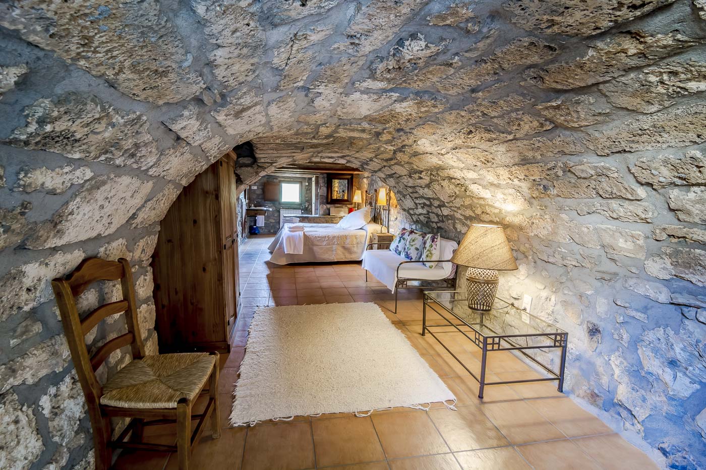 Dormitorio romántico con baño propio